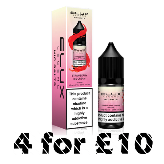 Strawberry Ice Cream Elux Legend 10ml Nic Salt